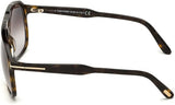 Tom Ford Man's Sunglasses - Pilot FT0753 52K Dark Havana