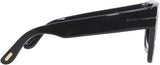 Tom Ford women sunglasses grey gradient lens close up
