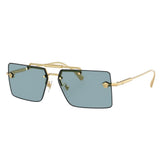 Versace Woman Sunglasses Gold Frame, Grey Gradient Lenses, 60MM