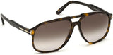 Tom Ford Man's Sunglasses - Pilot FT0753 52K Dark Havana
