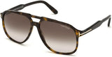 Tom Ford Man's Sunglasses - Pilot FT0753 52K Dark Havana
