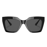 Versace Woman Sunglasses Black Frame, Dark Grey Lenses, 56MM