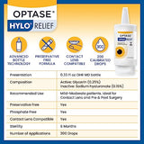 OPTASE HYLO Relief Dry Eye Drops - Fast-Acting Preservative Free Eye Drops for Dry Eyes - With Patented HYLO Delivery System - Artificial Tears for Mild to Moderate Dry Eye Relief - .33 Oz, 300 Doses