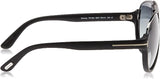 Tom Ford blue gradient lens sunglasses close up
