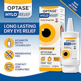 OPTASE HYLO Relief Dry Eye Drops - Fast-Acting Preservative Free Eye Drops for Dry Eyes - With Patented HYLO Delivery System - Artificial Tears for Mild to Moderate Dry Eye Relief - .33 Oz, 300 Doses