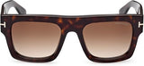 Tom Ford Unisex Sunglasses - FAUSTO FT0711 Dark Havana/Light Brown