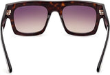 Tom Ford Unisex Sunglasses - FAUSTO FT0711 Dark Havana/Light Brown