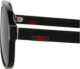 Gucci Women's Urban Sunglasses | GG0009S - 001 Black/Green