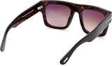 Tom Ford Unisex Sunglasses - FAUSTO FT0711 Dark Havana/Light Brown