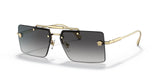 Versace Woman Sunglasses Gold Frame, Grey Gradient Lenses, 60MM