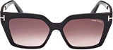 Shiny black Tom Ford sunglasses