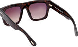 Tom Ford Unisex Sunglasses - FAUSTO FT0711 Dark Havana/Light Brown