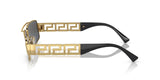 Versace Man Sunglasses Gold Frame, Dark Grey Lenses, 60MM