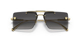 Versace Woman Sunglasses Gold Frame, Grey Gradient Lenses, 60MM