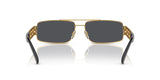 Versace Man Sunglasses Gold Frame, Dark Grey Lenses, 60MM