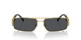 Versace Man Sunglasses Gold Frame, Dark Grey Lenses, 60MM