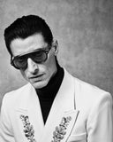 Designer pilot sunglasses with CR39 lenses