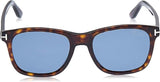 Tom Ford Unisex Sunglasses - FT0595 52D Dark Havana Eric Oval