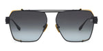 Balmain Premier Black Gold Geometric Designer Sunglasses | ABCGlasses.com