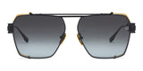 Balmain Premier Black Gold Geometric Designer Sunglasses | ABCGlasses.com