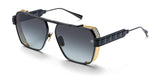 Balmain Premier Black Gold Luxury Geometric Sunglasses | ABCGlasses.com