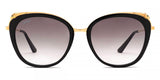 Cartier Women’s Black Gold CT0150S-001 Sunglasses Grey Lens | ABCGlasses.com