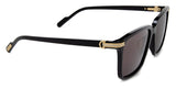 Cartier Luxury Men’s Sunglasses CT0220SA-001 Black Gray | ABCGlasses.com