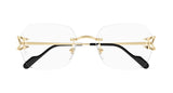 Cartier CT0416O 001 Gold Unisex Optical Eyeglasses | ABCGlasses.com