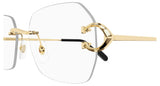 Cartier Gold CT0416O-001 Eyewear for Men and Women | ABCGlasses.com
