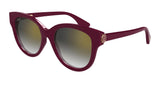Cartier Women’s Sunglasses CT0506SA-003 55 Burgundy | ABCGlasses.com