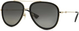 Gucci Women’s Sunglasses GG0062S Gold Black | ABCGlasses.com