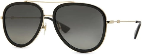 Gucci Women’s Sunglasses GG0062S Gold Black | ABCGlasses.com