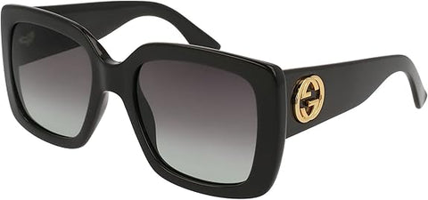 Gucci Women’s Sunglasses GG0141SN 001 Black Gray 53mm | ABCGlasses.com