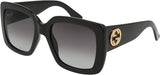 Gucci Women’s Sunglasses GG0141S 001 Square Black | ABCGlasses.com