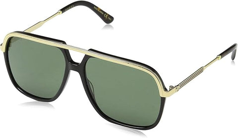 Gucci Women’s Sunglasses GG0200S 001 Black Gold | ABCGlasses.com