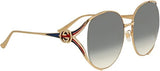 Gucci GG0225S 004 Gold Frame Women’s Sunglasses | ABCGlasses.com