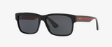Gucci GG0340S 006 Men's Square Sunglasses Black Grey Lens 58mm