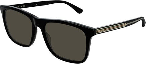 Gucci Men’s Sunglasses GG0381S Black 007 | ABCGlasses.com