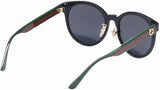 Gucci Women’s Designer Sunglasses GG0416SK 002 Grey Round 55mm | ABCGlasses.com