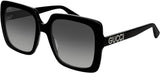 Gucci Women’s Sunglasses GG0418S-001 Black Grey | ABCGlasses.com
