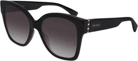 Gucci Women’s Sunglasses GG0459S 001 Black Grey Lens | ABCGlasses.com