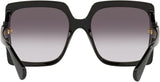 Gucci GG0876S 001 Black Oversized Women’s Sunglasses | ABCGlasses.com