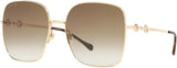 Gucci Women’s Sunglasses GG0879S Gold Brown | ABCGlasses.com