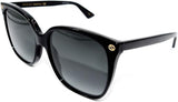 Gucci Women’s Lightness Square Black Sunglasses | ABCGlasses.com
