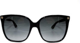 Gucci Lightness Square Black Frame Women’s Sunglasses | ABCGlasses.com