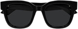 Gucci Oversized Square Black Frame Women’s Sunglasses | ABCGlasses.com