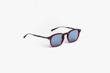 Movitra Sunglasses | INCEPTUS 02 Crystal Burgundy with Light azure Lenses