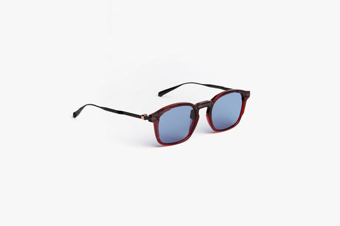 Movitra Sunglasses | INCEPTUS 02 Crystal Burgundy with Light azure Lenses