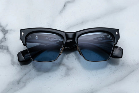 Jacques Marie Mage Bugsy Black Designer Sunglasses | ABCGlasses.com