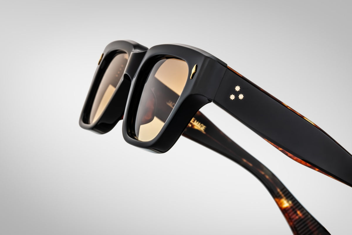 Jacques Marie Mage Fellini Noir 15 Black Yellow Sunglasses Japan Luxury ...